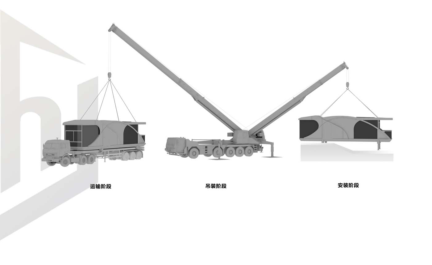 移動(dòng)民宿太空艙吊裝